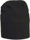 Cuffia Saco Nero Cappellino Elasticizzato in Cotone