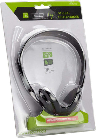 Cuffia-Stereo-con-Auricolari-Imbottiti-Techly
