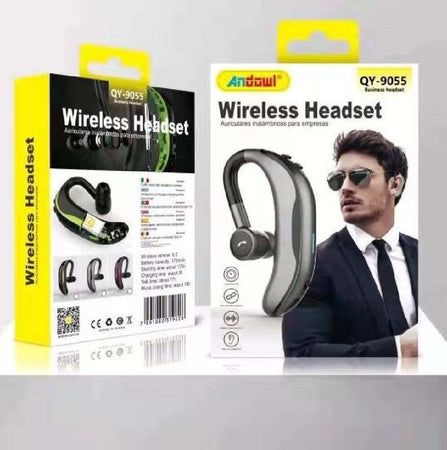Cuffia Wireless Vivavoce Bluetooth In-ear Auricolare Senza Fili Sport Qy-9055 Elettronica/Cuffie auricolari e accessori/Cuffie/Cuffie In-Ear Trade Shop italia - Napoli, Commerciovirtuoso.it