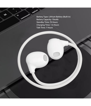 Cuffie A Conduzione Ossea Bluetooth 5.3 Impermeabili Ipx6 Sportive Wireless Corsa
