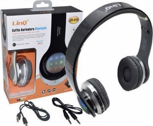 Cuffie Auricolare Bluetooth Wireless Con Lettore Scheda Microsd Luci Led Jh-812 Elettronica/Cuffie auricolari e accessori/Cuffie/Cuffie Over-Ear Trade Shop italia - Napoli, Commerciovirtuoso.it
