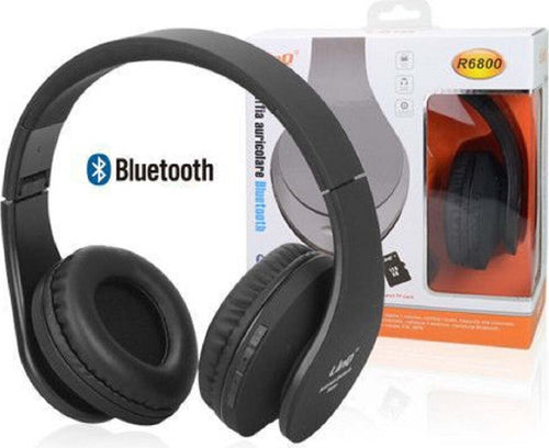 Cuffie Auricolare Stereo Wireless Bluetooth V4.2 Fm Micro Sd Slot Mp3 Aux-in R6800 Elettronica/Cuffie auricolari e accessori/Cuffie/Cuffie Over-Ear Trade Shop italia - Napoli, Commerciovirtuoso.it