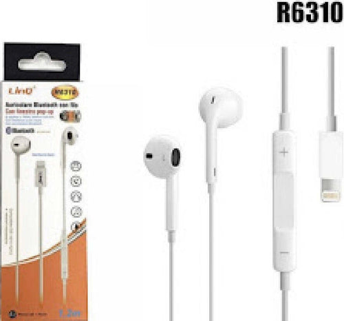Cuffie Auricolari Con Cavo Bluetooth Lightning Con Microfono Magnetici R6310 Elettronica/Cuffie auricolari e accessori/Cuffie/Cuffie In-Ear Trade Shop italia - Napoli, Commerciovirtuoso.it