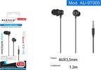 Cuffie Auricolari In-ear Connettore Aux 3,5mm Filo Da 1,2 Mt Smartphone Au-9t005 Elettronica/Cuffie auricolari e accessori/Cuffie/Cuffie In-Ear Trade Shop italia - Napoli, Commerciovirtuoso.it