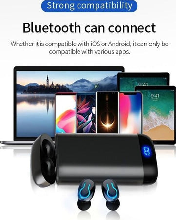 Cuffie Auricolari Power Bank Stereo Hi-fi Per Musica Wireless Q66 Tws Bluetooth Elettronica/Cuffie auricolari e accessori/Cuffie/Cuffie In-Ear Trade Shop italia - Napoli, Commerciovirtuoso.it