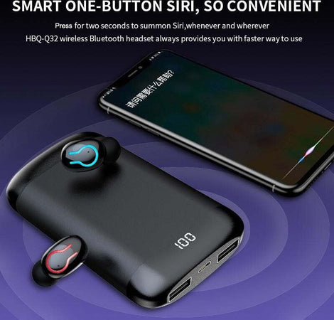 Cuffie Auricolari Power Bank Stereo Hi-fi Per Musica Wireless Q66 Tws Bluetooth Elettronica/Cuffie auricolari e accessori/Cuffie/Cuffie In-Ear Trade Shop italia - Napoli, Commerciovirtuoso.it