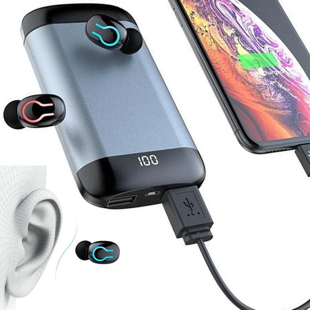Cuffie Auricolari Power Bank Stereo Hi-fi Per Musica Wireless Q66 Tws Bluetooth Elettronica/Cuffie auricolari e accessori/Cuffie/Cuffie In-Ear Trade Shop italia - Napoli, Commerciovirtuoso.it
