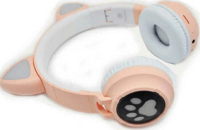 Cuffie Auricolari Q-em3 Wireless Bluetooth Filo Orecchio Di Gatto Led Microfono Elettronica/Cuffie auricolari e accessori/Cuffie/Cuffie Over-Ear Trade Shop italia - Napoli, Commerciovirtuoso.it