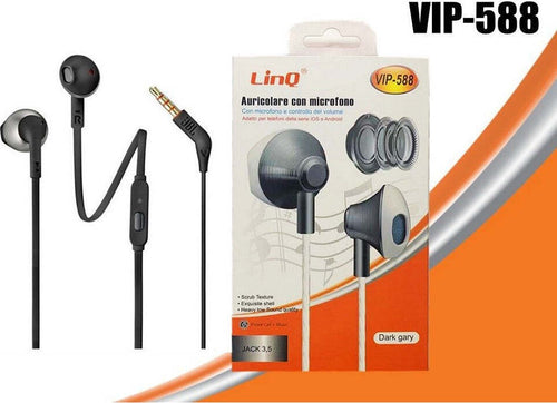 Cuffie Auricolari Smartphone Controllo Volume Con Microfono Jack 3,5 Mm Vip-588 Elettronica/Cuffie auricolari e accessori/Cuffie/Cuffie In-Ear Trade Shop italia - Napoli, Commerciovirtuoso.it