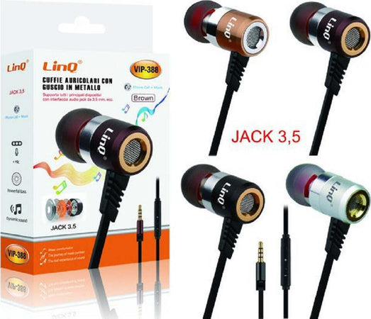 Cuffie Auricolari Smartphone Controllo Volume Microfono Jack 3,5mm Musica Vip-388 Elettronica/Cuffie auricolari e accessori/Cuffie/Cuffie In-Ear Trade Shop italia - Napoli, Commerciovirtuoso.it