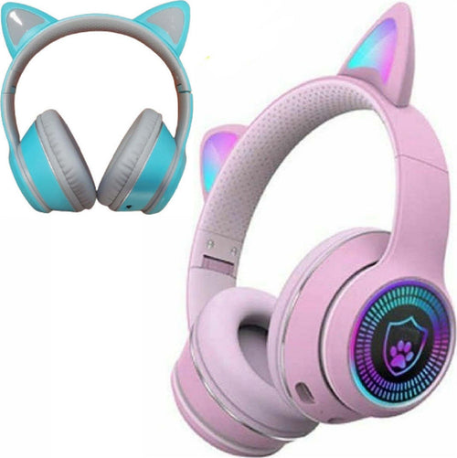Cuffie Auricolari Wireless/cablate Orecchie Gatto Ricaricabili Bluetooth Q-em50 Elettronica/Cuffie auricolari e accessori/Cuffie/Cuffie Over-Ear Trade Shop italia - Napoli, Commerciovirtuoso.it
