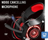 Cuffie Beexcelent gm-1 Gaming led rosse per PS4 Xbox PC Tablet cancellazione del rumore 3.5mm Jack bassi profondi - Bulk no confezione