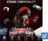 Cuffie Beexcelent gm-1 Gaming led rosse per PS4 Xbox PC Tablet cancellazione del rumore 3.5mm Jack bassi profondi - Bulk no confezione