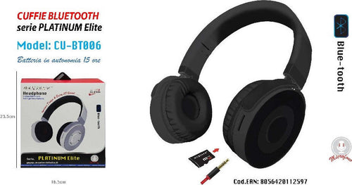 Cuffie Bluetooth Microfono Autonomia 15 Ore Smartphone Musica Maxtech Cu-bt006 Cuffie e Auricolari Trade Shop italia - Napoli, Commerciovirtuoso.it