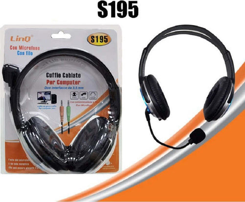 Cuffie Con Microfono Cablate Stereo Per Pc Notebook Skype Msn 2 Jack 3.5mm S195 Elettronica/Cuffie auricolari e accessori/Cuffie/Cuffie Over-Ear Trade Shop italia - Napoli, Commerciovirtuoso.it