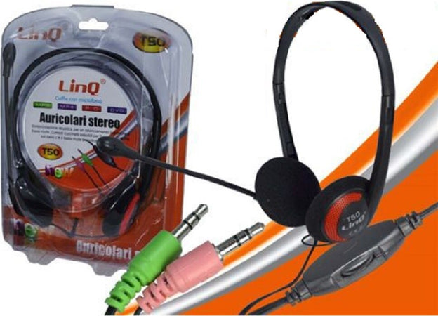 Cuffie Con Microfono Stereo Per Pc Notebook Skipe Msn Videolezioni Jack 3.5mm T50 Elettronica/Cuffie auricolari e accessori/Cuffie/Cuffie Over-Ear Trade Shop italia - Napoli, Commerciovirtuoso.it