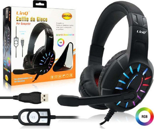 Cuffie Da Gioco Headset Con Microfono Led Rgb Gaming Usb Per Pc Computer Ear-ps407 Elettronica/Cuffie auricolari e accessori/Cuffie/Cuffie Over-Ear Trade Shop italia - Napoli, Commerciovirtuoso.it