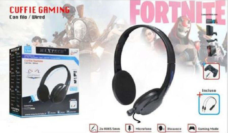 Cuffie-Gaming-Compatibile-Per-Ps4/pc-Con-Filo-Microfono-Vivavoce-Maxtech-Cu-ps07