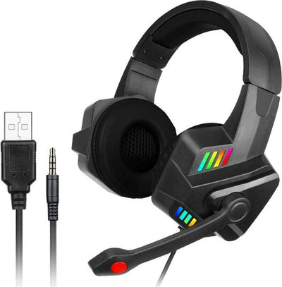 Cuffie Gaming Con Microfono Per Pc Ps4 Xbox Console Illuminazione Led Rgb Gm301 Videogiochi/PC/Accessori/Cuffie gaming Trade Shop italia - Napoli, Commerciovirtuoso.it