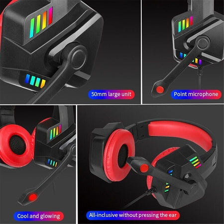 Cuffie Gaming Con Microfono Per Pc Ps4 Xbox Console Illuminazione Led Rgb Gm301 Videogiochi/PC/Accessori/Cuffie gaming Trade Shop italia - Napoli, Commerciovirtuoso.it