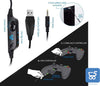 Cuffie Gaming Hunterspider V-1 Stereo da gioco per bassi con microfono Jack da 3.5mm per vari dispositivi di gioco Audio intelligenti per PC PS4