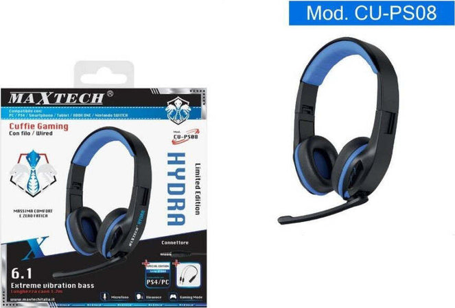 Cuffie-Gaming-Ps4-Pc-Cuffia-Con-Filo-Microfono-Vivavoce-Jack-Aux-3,5mm-Cu-ps08