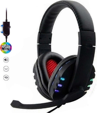 Cuffie Gioco Gaming Over-ear Stereo Porta Usb Luci Led Rgb Per Pc Ps3 Ps4 S-359 Videogiochi/PC/Accessori/Cuffie gaming Trade Shop italia - Napoli, Commerciovirtuoso.it