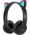 Cuffie Per Bambini Pieghevoli Senza Fili Con Orecchie Di Gatto A Led Bluetooth
