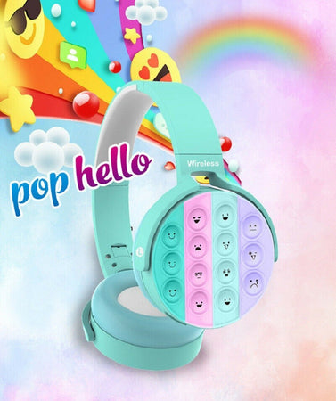Cuffie Pop It Bambini Wireless Radio Bluetooth 5.0 Pieghevole Sd Usb Azzurro Elettronica e telefonia > Telefonia Fissa e Mobile > Accessori Smartphone > Cuffie e Auricolari Trade Shop italia - Napoli, Commerciovirtuoso.it