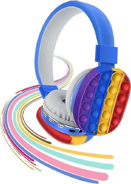 Cuffie Pop It Blu Bambini Wireless Radio Bluetooth Arcobaleno Pieghevole Sd Usb Elettronica e telefonia > Telefonia Fissa e Mobile > Accessori Smartphone > Cuffie e Auricolari Trade Shop italia - Napoli, Commerciovirtuoso.it