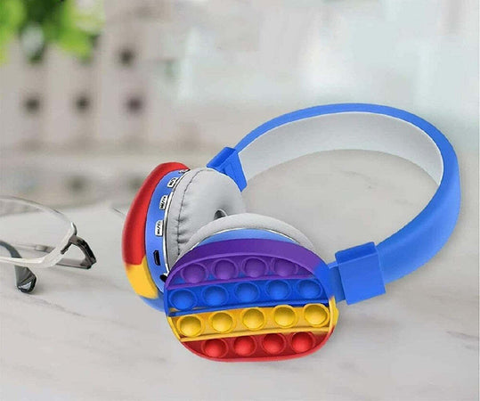 Cuffie Pop It Blu Bambini Wireless Radio Bluetooth Arcobaleno Pieghevole Sd Usb Elettronica e telefonia > Telefonia Fissa e Mobile > Accessori Smartphone > Cuffie e Auricolari Trade Shop italia - Napoli, Commerciovirtuoso.it