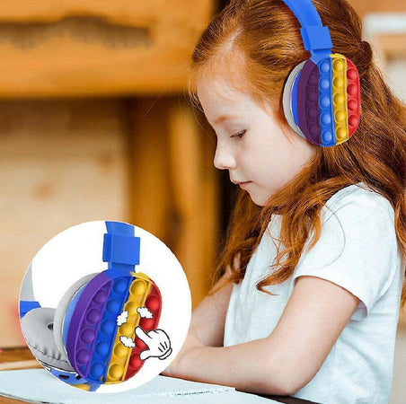Cuffie Pop It Blu Bambini Wireless Radio Bluetooth Arcobaleno Pieghevole Sd Usb Elettronica e telefonia > Telefonia Fissa e Mobile > Accessori Smartphone > Cuffie e Auricolari Trade Shop italia - Napoli, Commerciovirtuoso.it