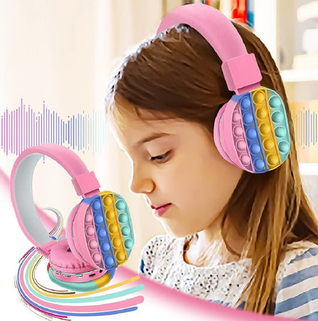 Cuffie Pop It Rosa Bambine Wireless Radio Bluetooth Arcobaleno Pieghevole Sd Usb Elettronica e telefonia > Telefonia Fissa e Mobile > Accessori Smartphone > Cuffie e Auricolari Trade Shop italia - Napoli, Commerciovirtuoso.it