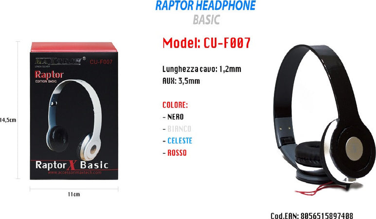 Cuffie Portatili 3,5mm Pc Computer Mac Notebook Mp3 Music Maxtech Edition Basic Cu-f007 Cuffie e Auricolari Trade Shop italia - Napoli, Commerciovirtuoso.it