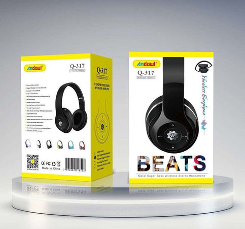 Cuffie Q-317 Senza Fili Stereo Wireless Ricaricabili Usb Bluetooth Pieghevoli Elettronica/Cuffie auricolari e accessori/Cuffie/Cuffie Over-Ear Trade Shop italia - Napoli, Commerciovirtuoso.it