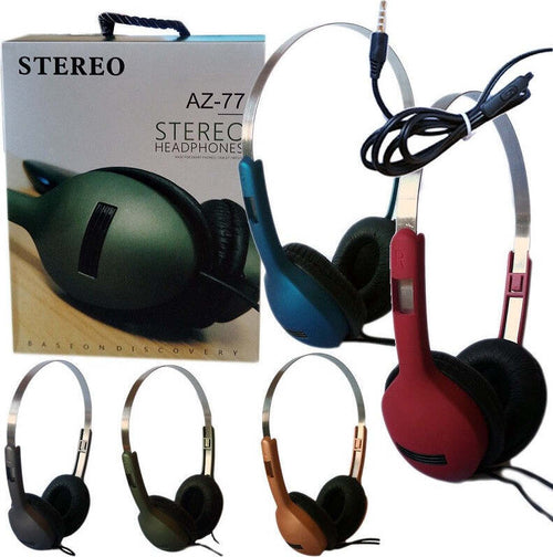 CUFFIE SPORT STEREO AUDIO AURICOLARI MICROFONO MP3 SMARTPHONE HEADPHONE AZ-77  Trade Shop italia - Napoli, Commerciovirtuoso.it