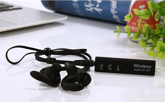CUFFIE ST-007 BLUETOOTH V4.2 ST-007 RICARICABILE SMARTPHONE SPORT AURICOLARI  Trade Shop italia - Napoli, Commerciovirtuoso.it