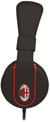Cuffie Stereo Con Microfono Milan Calcio Originale Cuffie Stereo Multimedia Squadra Di Calcio Rosso Nero Techmade