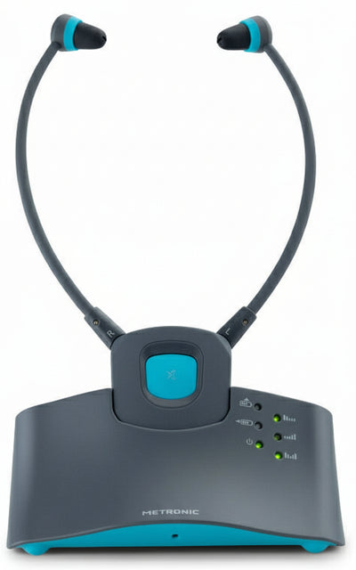 Cuffie-TV-wireless-Serenity---grigio-scuro-e-blu