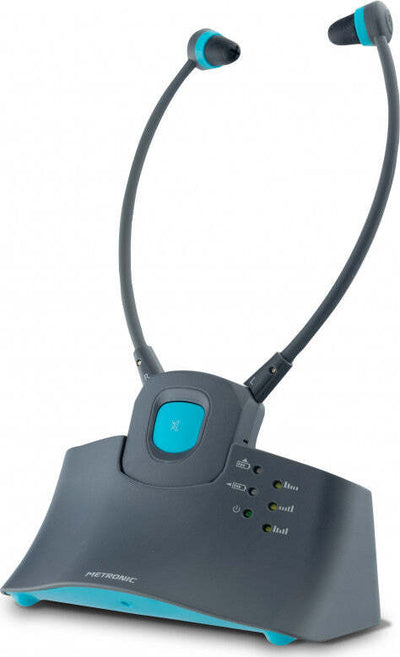 Cuffie-TV-wireless-Serenity---grigio-scuro-e-blu