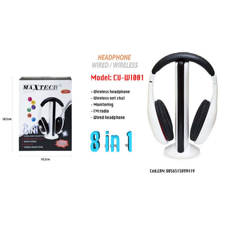 Cuffie Wireless SmartEra® Con Radio FM - Per TV, PC, Lettori Audio, Senza Fili - Foto 3