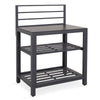 Modulo piano cucina da esterno Trinidad struttura in alluminio antracite 90 cm