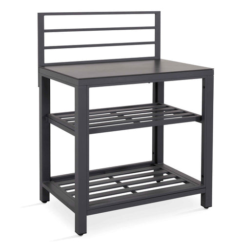 Modulo piano cucina da esterno Trinidad struttura in alluminio antracite 90 cm