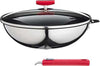 Cuisinox C622RDWX13W54 - Wok Malice, 28 cm, in acciaio inox rivestito con coperchio e manico rosso Casa e cucina/Pentole padelle e pirofile/Pentole e padelle/Pentole universali Scontolo.net - Potenza, Commerciovirtuoso.it