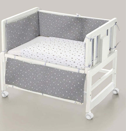 Culla Alba Miky Babylove 5in1 Stelle Grigio/Bianco Casa e cucina/Arredamento/Cameretta bambini/Lettini per neonati e bambini/Lettini convertibili La Casa Del Bebè - Napoli, Commerciovirtuoso.it