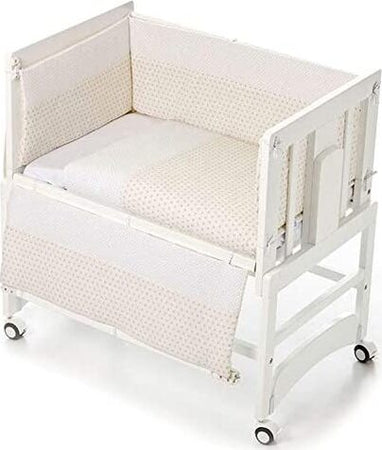 Culla Allegra Babylove 5 in 1 + Materassino + Tessuto Stelline Beige Chiaro/Bianco a Pois Casa e cucina/Arredamento/Cameretta bambini/Lettini per neonati e bambini/Lettini convertibili La Casa Del Bebè - Napoli, Commerciovirtuoso.it