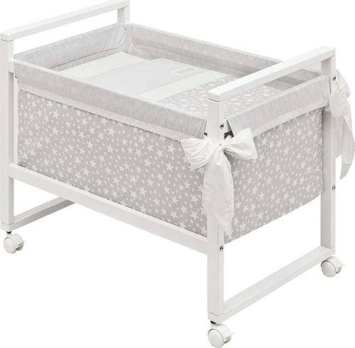 Culla Next Star Grigio 55X88X72 Cm Casa e cucina/Arredamento/Cameretta bambini/Lettini per neonati e bambini/Culle/Lettini da affiancare La Casa Del Bebè - Napoli, Commerciovirtuoso.it
