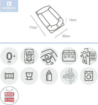 Culla Nido - Bed In Bed Astra 42X77X14 Cm Azzurro Casa e cucina/Arredamento/Cameretta bambini/Lettini per neonati e bambini/Baby-nest La Casa Del Bebè - Napoli, Commerciovirtuoso.it