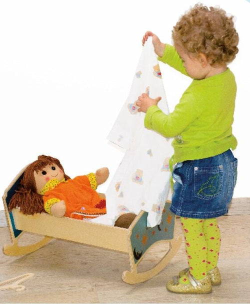 Culla Per Bambole - Luna Gioco in Legno per Bambini Dida