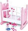 Culla-Per-Bambole-Lettino-Culletta-Bambolotto-Con-Giostrina-E-Accessori-Pappa